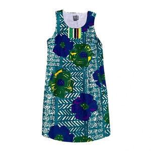 NWT Anthropologie Vanessa Virginia Blue Floral Embroidered Shift Dress Sz 4